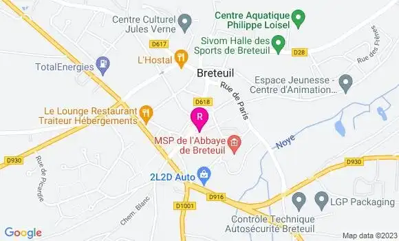 Localisation Pizzeria Le Prado