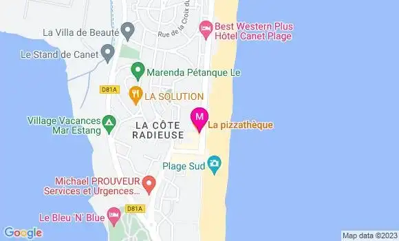 Localisation Pizzeria La Pizzathèque
