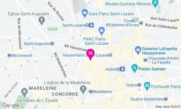 Localisation Restaurant  Le Greffulhe