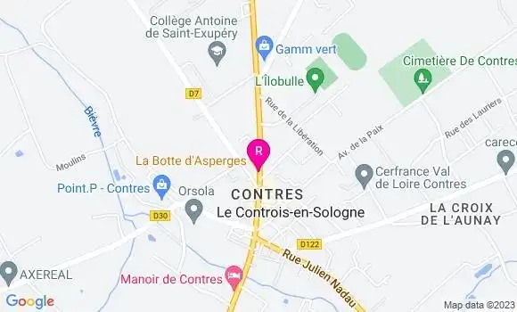 Localisation Restaurant  La Botte d