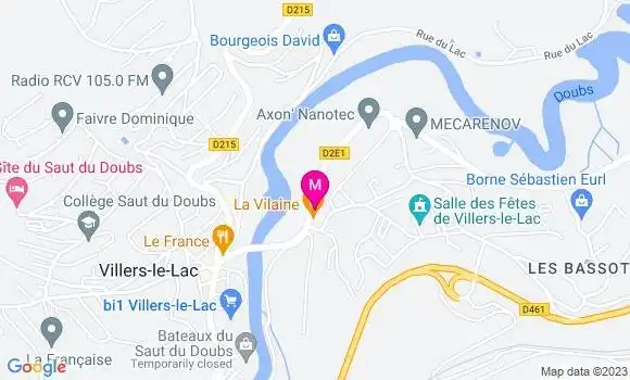 Localisation Restaurant  La Vilaine