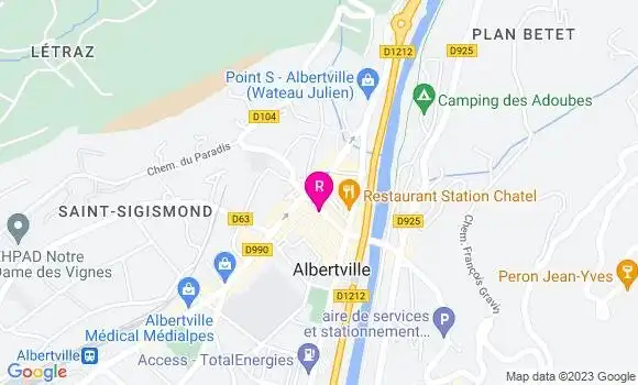 Localisation Restaurant  Au Four Gambetta