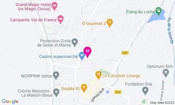 Localisation Restaurant  Le Zèbre de Magny
