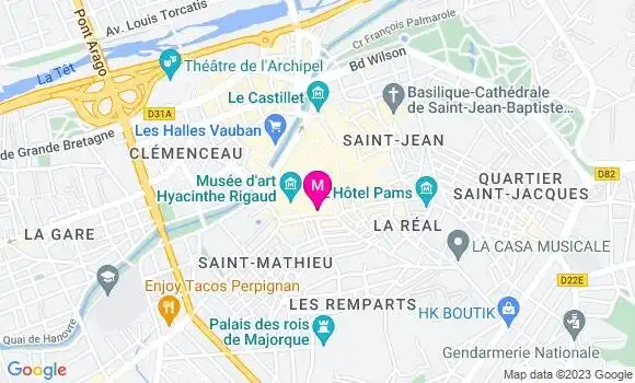 Localisation Restaurant  Les Enfants Terribles
