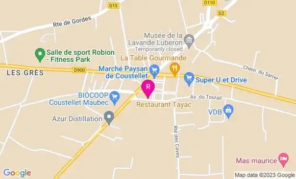 Localisation Restaurant  Tayac