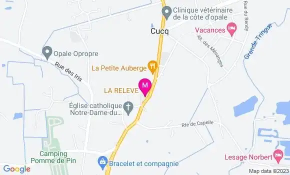 Localisation Restaurant  La Releve
