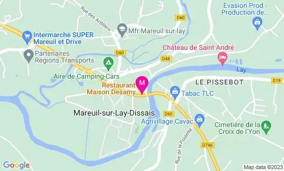 Localisation Restaurant  Maison Desamy