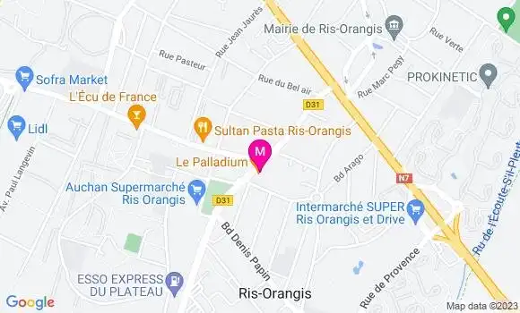 Localisation Restaurant Turc Le Palladium