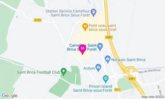 Localisation Restaurant  Nouveau Wok 95