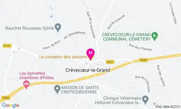 Localisation Restaurant  Le Comptoir des Saisons