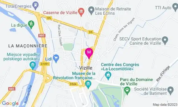 Localisation Pizzeria Le Cardinal