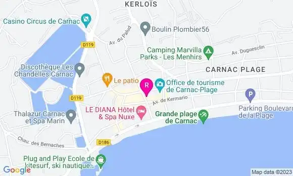 Localisation Restaurant  Le West