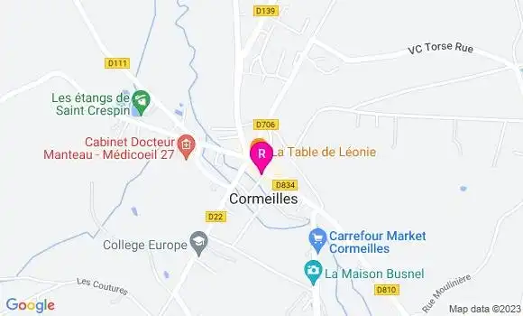 Localisation Restaurant  Au Relais Normand