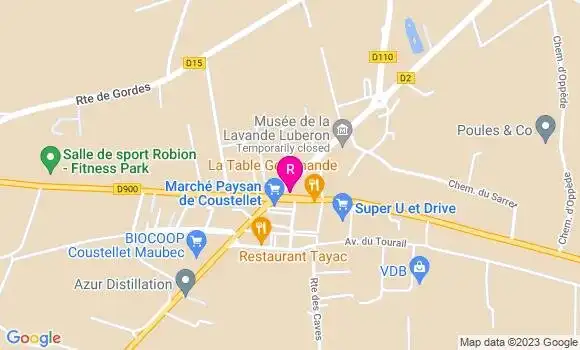 Localisation Restaurant  L