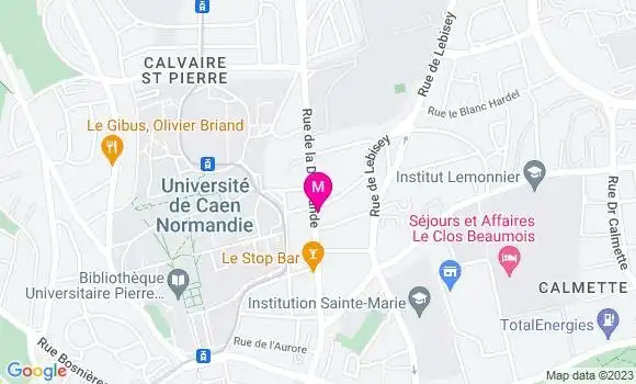Localisation Brasserie Le Pavillon