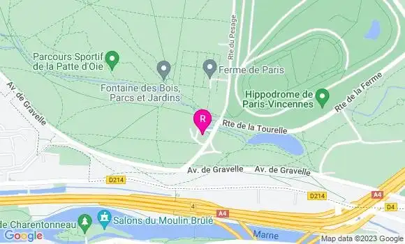 Localisation Restaurant  Pavillon Gravelle