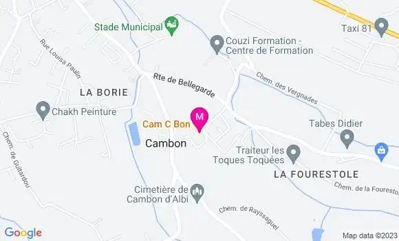 Localisation Restaurant  Cam C Bon