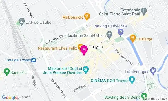 Localisation Restaurant  Mademoiselle Anna