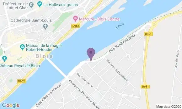 Localisation Pizzeria La Creusille