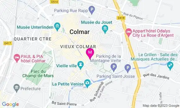 Localisation Restaurant  La Galeria