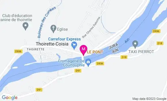 Localisation Restaurant  Le Pont