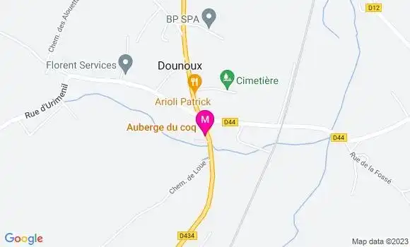 Localisation Auberge du Coq