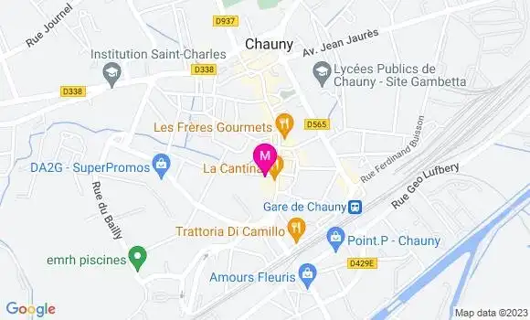 Localisation Restaurant  La Cantina
