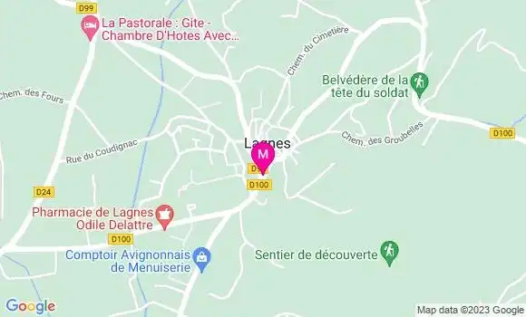 Localisation Auberge de Lagnes