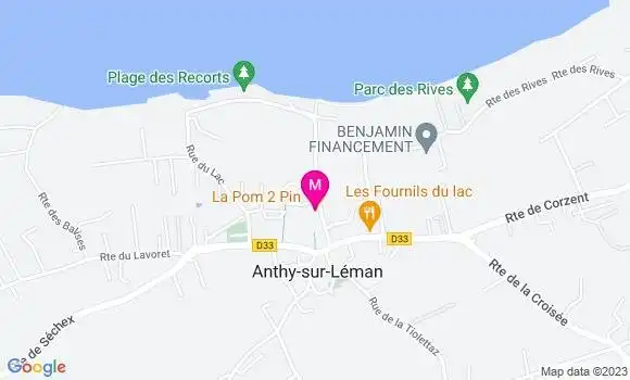 Localisation Restaurant  La Pom 2 Pin