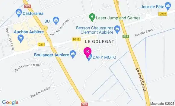 Localisation Brasserie Le Daf