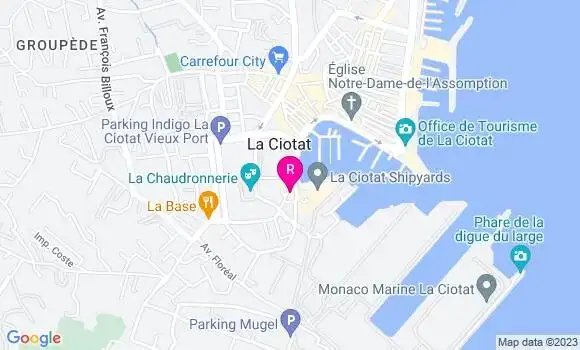 Localisation Le Bistrot du Port