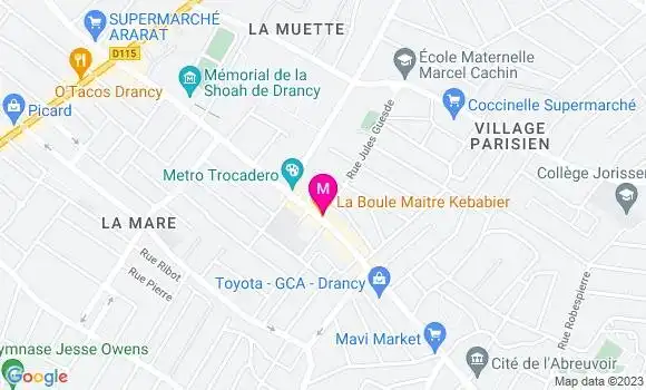 Localisation Kebab La Boule