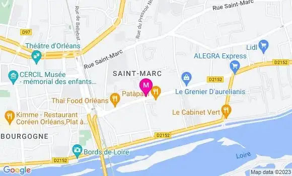 Localisation Restaurant  O
