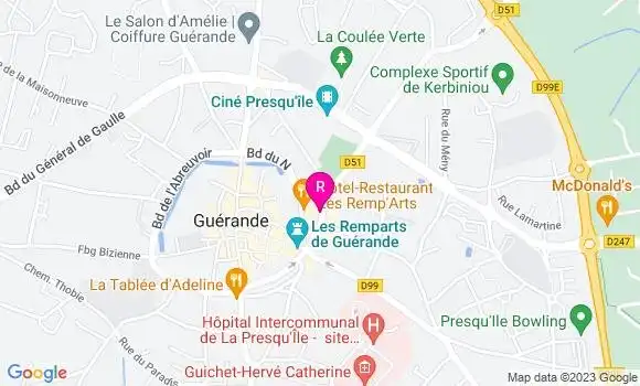 Localisation Restaurant  Le Q Salé