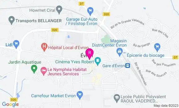 Localisation Brasserie La Terrasse