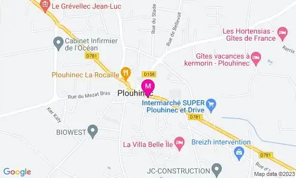 Localisation Pizzeria Le Scampi