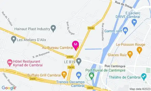 Localisation Restaurant  Au Bureau