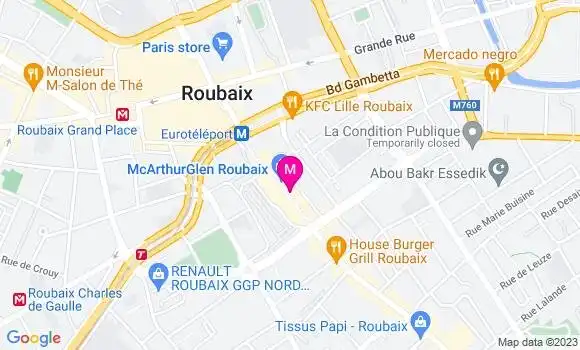 Localisation Restaurant  Mr Arthur