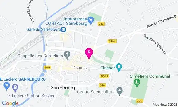 Localisation Restaurant  A la Croix d