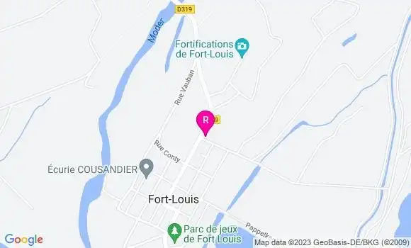 Localisation Restaurant  Le Relais du Fort