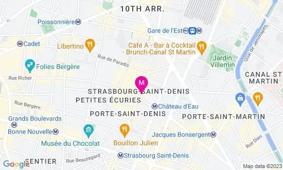 Localisation Restaurant Italien Papelli Fbg Saint Denis