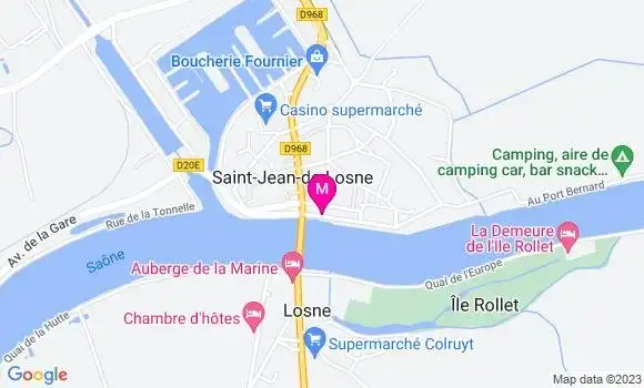 Localisation Restaurant  Le Sauconna