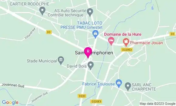 Localisation Restaurant  Le Paroupian