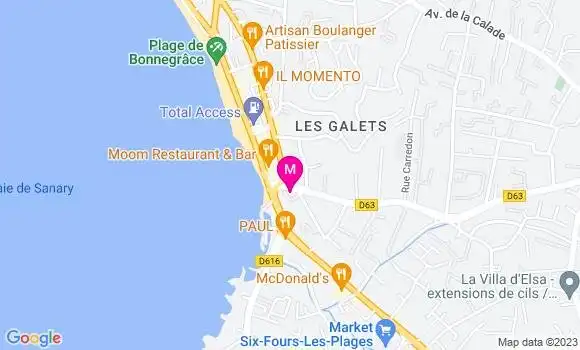 Localisation Restaurant  Le Taj