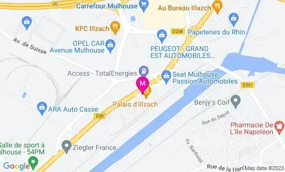 Localisation Restaurant  Palais d