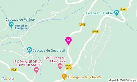 Localisation Auberge de la Golmotte