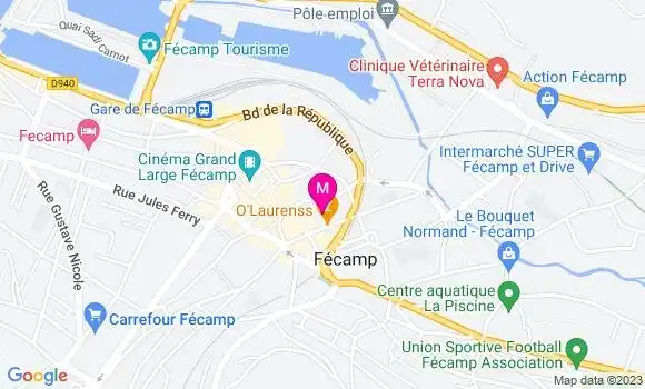 Localisation Restaurant Bar O