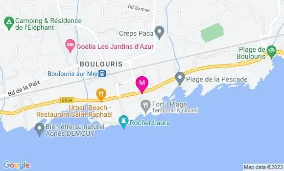 Localisation Restaurant  Tortù Plage