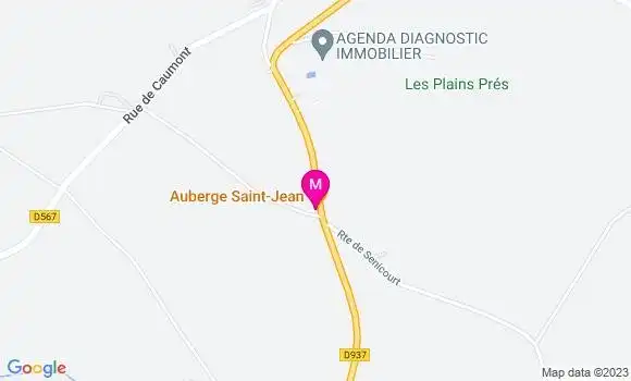 Localisation Auberge Saint Jean