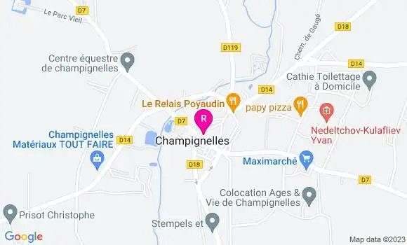 Localisation Restaurant  La Cantine de Champignelles